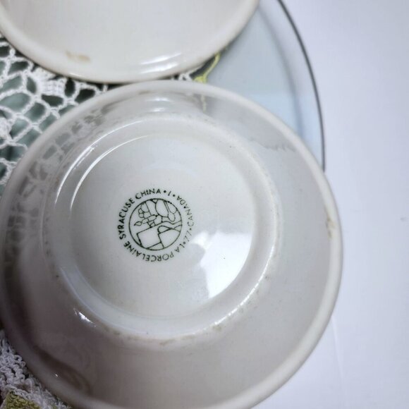 Vandesca Small Bowls Syracuse China Set of 5 Dessert Dishes Restaurant Ware - Picture 7 of 10